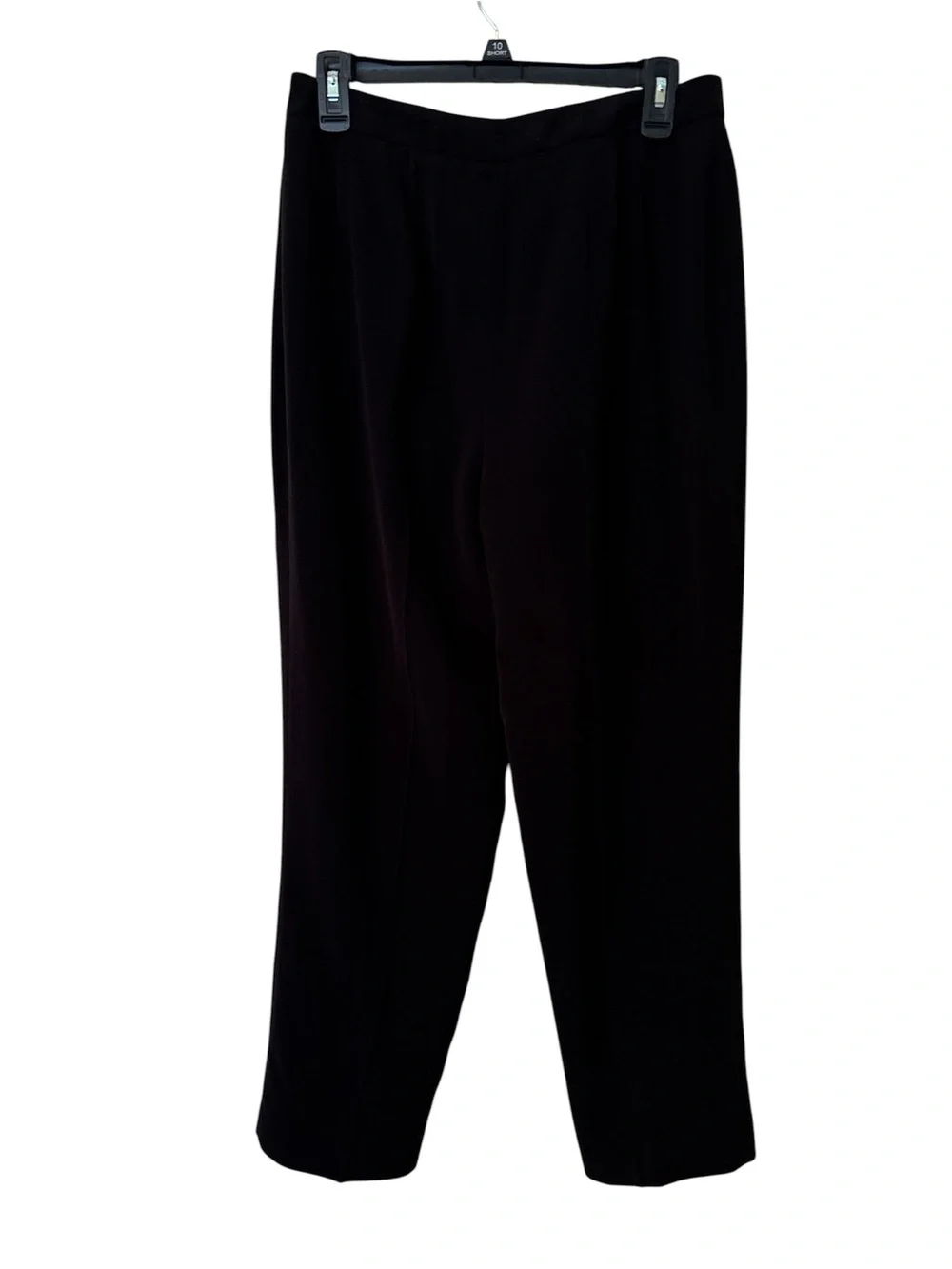 Amanda Smith Black High-Waist Straight Trousers